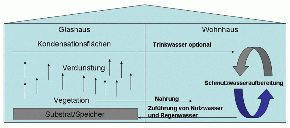 Grafik Umsatz von Nutzwasser und Regenwasser